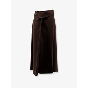 Alysi Women Stretch Virgin Wool Long Skirt